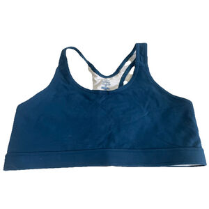 Moving Comfort Women’s Large Sports Bra Teal Racerback Medium Support